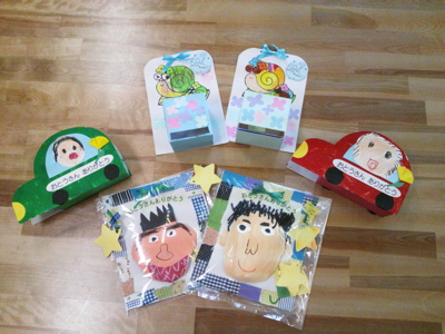 付属保育園 - 保育園日記 - 秋の製作、敬老プレゼント作り水方苑