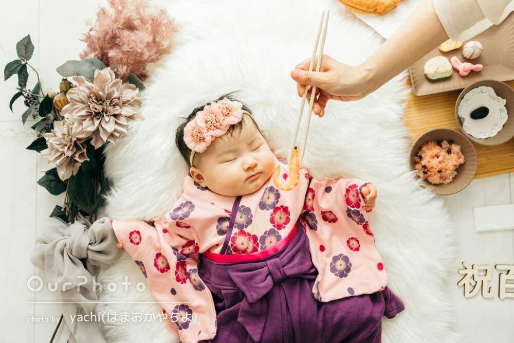 100日祝い出張撮影専門のお宮さん