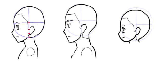 向かい合った子供の横顔シルエットのイラスト素材10538069- PIXTA