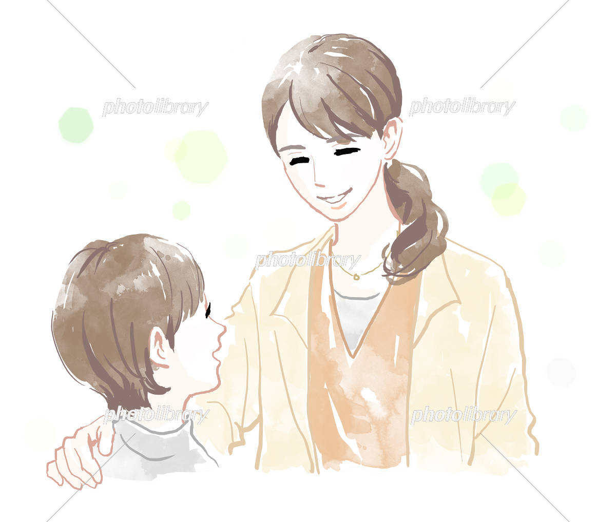 ぐずる子どもとお母さんのイラストフリーイラスト素材 ガガフリ