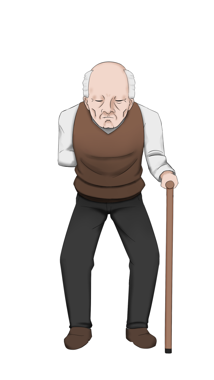 おじいちゃんイラストレイン🚂 - イラスト無料素材