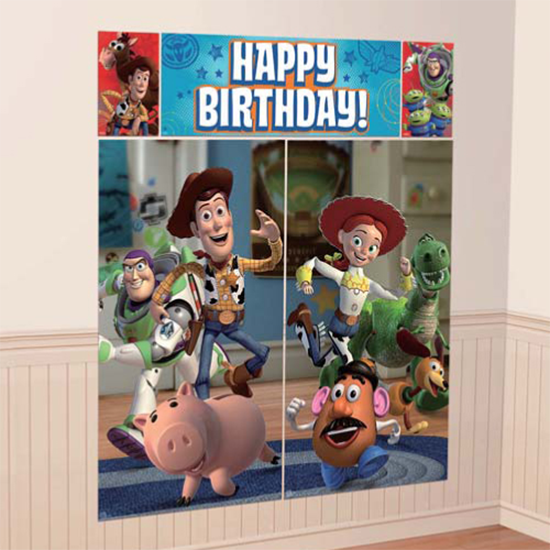 トイストーリー誕生日ハーフバースデートイストーリー壁面