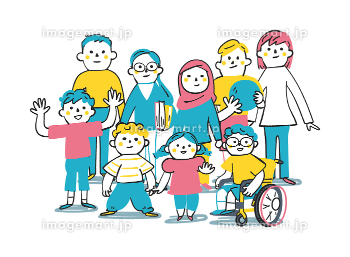 世界の子供達 私服 イラスト - No: 1651444無料イラスト・フリー素材なら「イラストAC」