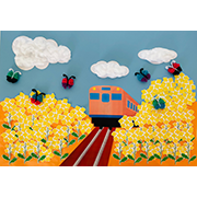 2015年3月レク☆月夜の菜の花畑の壁画が完成しましたデイサービススタッフの日記