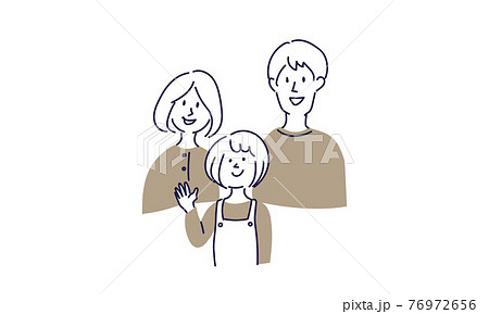 新生活・ステイホーム・家族・手描きイラスト