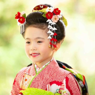 七五三 髪飾り 3歳 7歳 つまみ細工 きもの館 創美苑