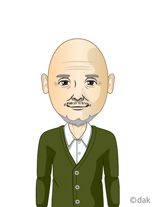 納得する男性高齢者 高齢者 おじいさん・おばあさん介護現場の人物 の無料イラスト介護アンテナ