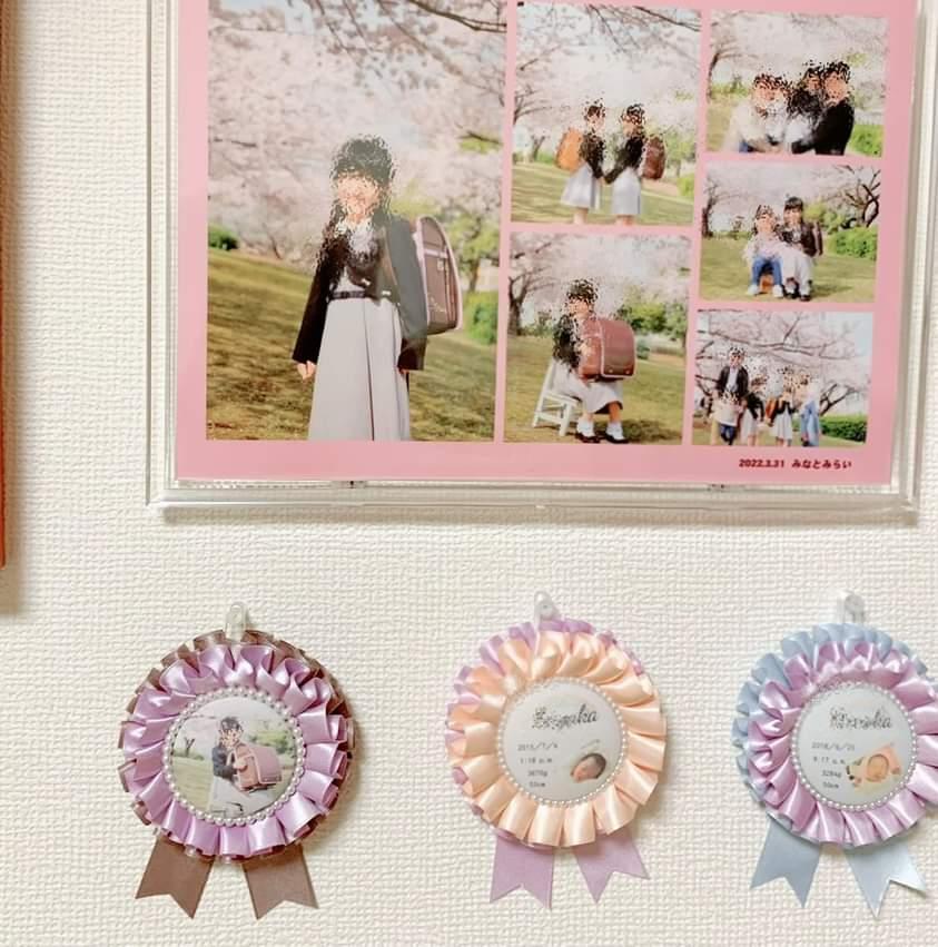 ロゼット」のアイデア 8 件ロゼット, ロゼット 手作り, 卒園式 こども コサージュ 手作り