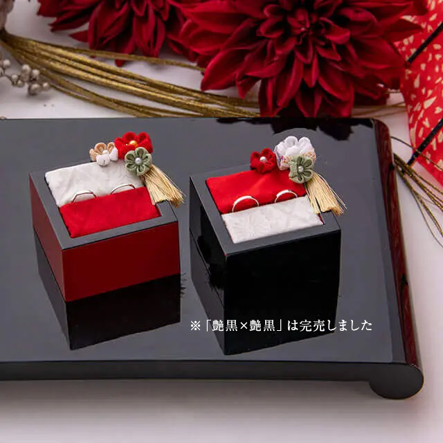 和風リングピロー くれない 結婚式 神前式 リングピロー– 結婚式準備サイトCORDY コーディ