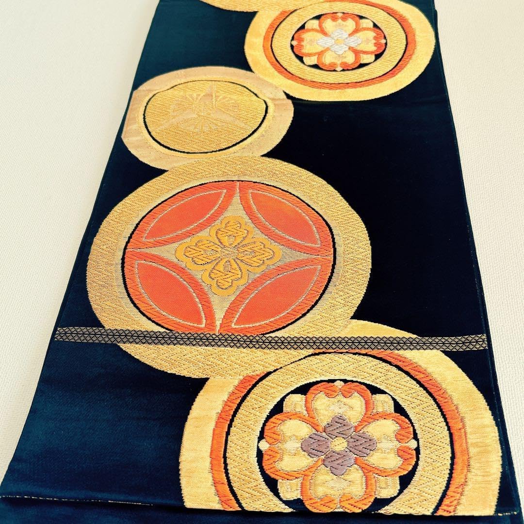 七五三 袋帯 リバーシブル 全通柄 丸帯 七五三