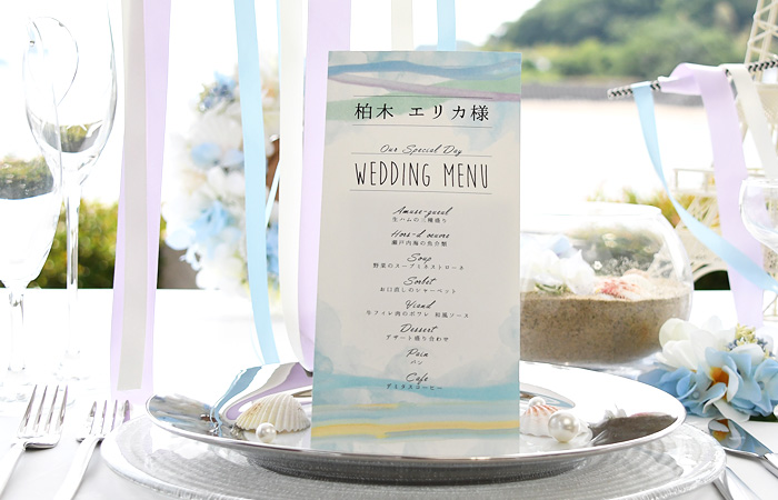 結婚式のメニュー表を手作りしよう！デザイン実例や作り方を紹介結婚ラジオ結婚スタイルマガジン