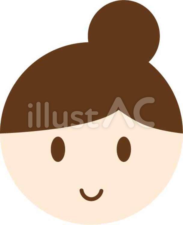 家族の顔アイコンイラスト - マスクあり・なしの顔 - チコデザ