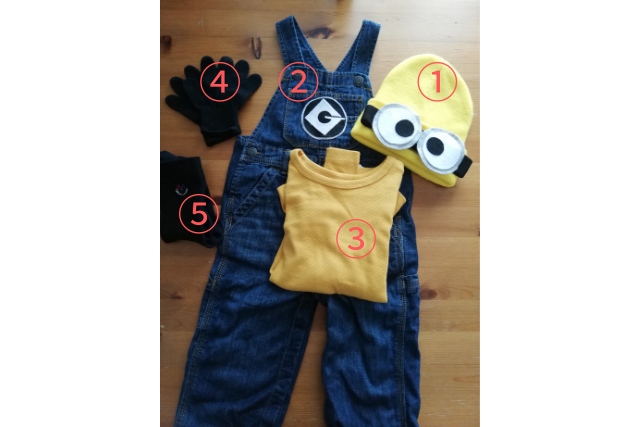 ミニオン 衣装 子供 手作りTikTok