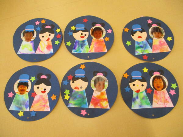 七夕製作 ・0 歳児～ 簡単にできる乳児向けに紹介！ 手形、指スタンプなど