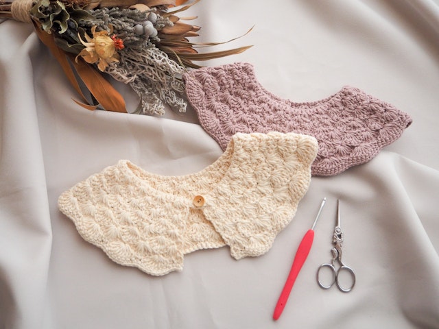 つけ襟 ベビー&キッズ かぎ編み