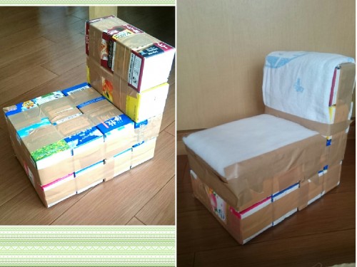 子供用イス 牛乳パックソファーのおすすめ商品とおしゃれな実例RoomClip ルームクリップ