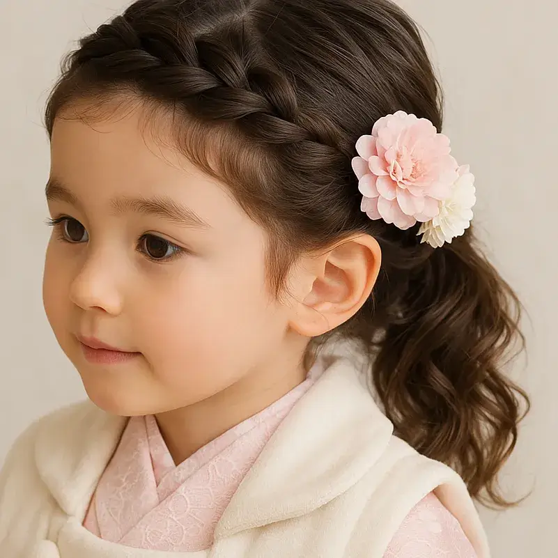 ぴょんぴょんみつあみ♪七五三の写真・家族写真「グランフォト小野写真館」のお客様写真ぶろぐ