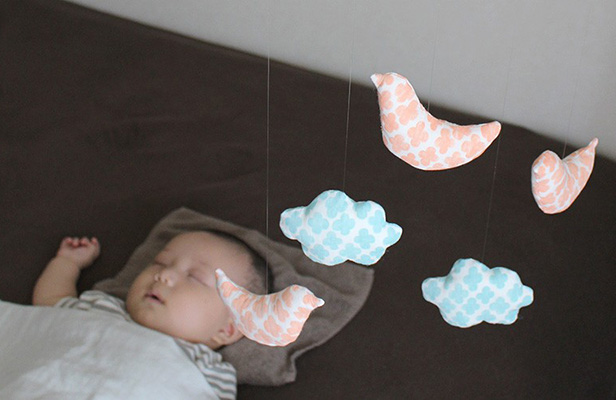 ベビーメリー手作り 吊るし方TikTok