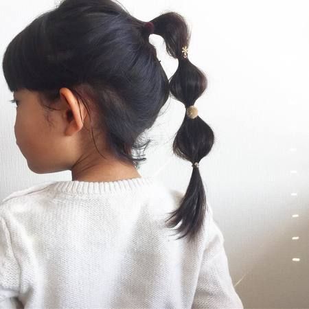 子供ヘアアレンジ女の子くるりんぱでできる子供のヘアアレンジ！女の子用♡
