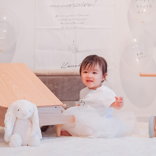 ミニーちゃんのチュールスカート : むすめたち と 手作りと