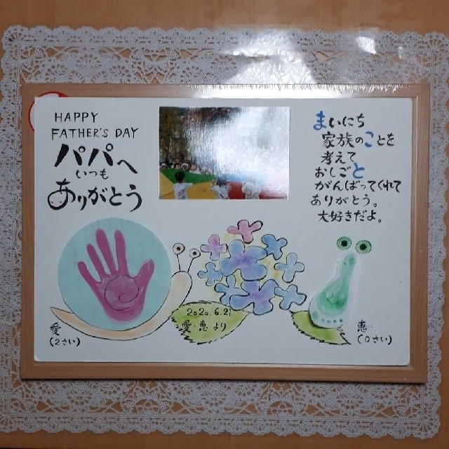 母の日・父の日の手形ポスター紹介