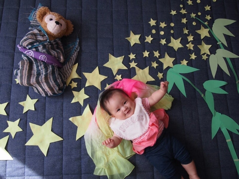 七夕の織姫さまのようにキラキラ輝いたニューボーンフォト撮影OurPhoto アワーフォト