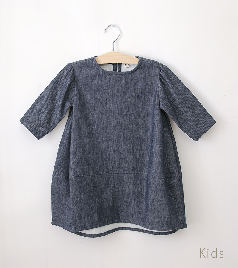 型紙 パターン 販売型紙ダウンロード販売 バルーンスリーブのワンピース Sサイズ DLSB-0044S