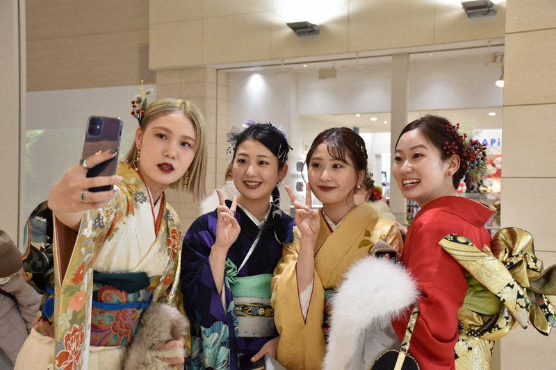 成人式 前撮り写真館撮影スタジオなら ハニーアンドクランチ寝屋川枚方・香里園店