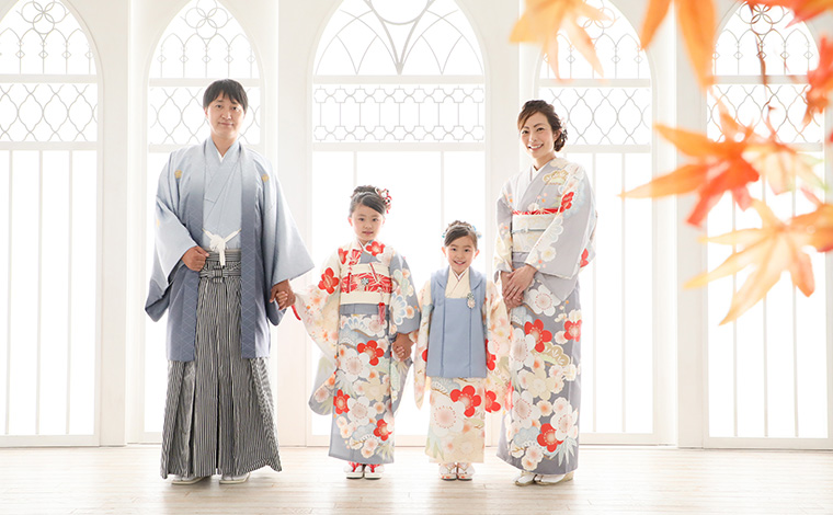 ご家族みんなお着物で七五三撮影 自由が丘店店舗ブログプレシュスタジオ