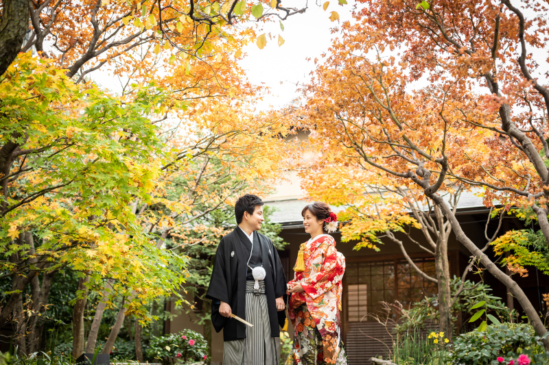 サンプルのような仕上がりに♪ 目白庭園で撮った紅葉前撮り』 撮影日：2022年2月13日 目白庭園 WPhotographyの撮影レポート Photorait