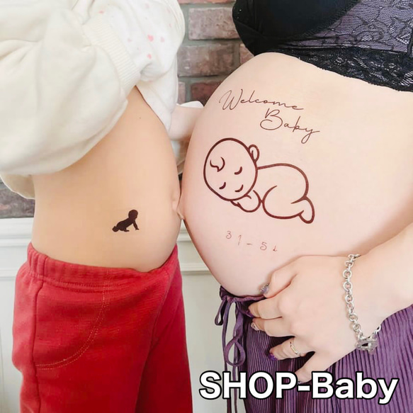 マタニティシール 水無しで貼れる セルフマタニティフォト ベリーペイント シール 夫婦 ペア シンプル かわいい おしゃれ ビール 赤ちゃん ペイントmtn3 : PTドリームボックス - 通販 - Yahoo!ショッピング