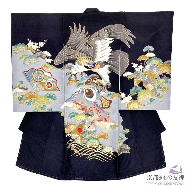 お宮参り男の子着物 産着レンタル お宮参り小物 みJ-13み小J-4姫路の成人式振袖 袴レンタルと前撮りは衣装レンタルのマリリンハウス