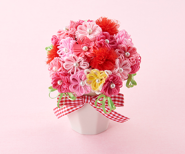 母の日折り紙 カーネーションのメッセージカード すみっコぐらし・マグカップ