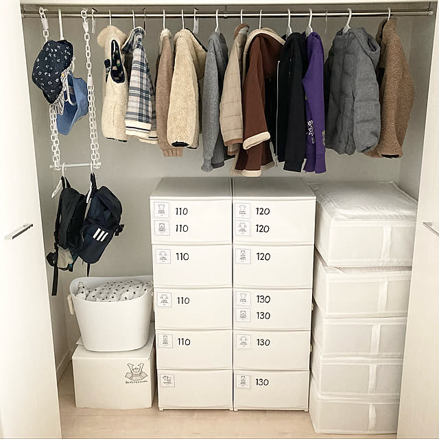 □子ども服の収納。～ワイヤーラック編～□ : OURHOME