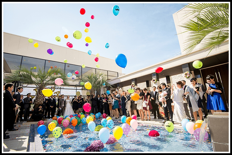プールのある結婚式場でトライしたい！可愛い装飾・演出アイディア15選