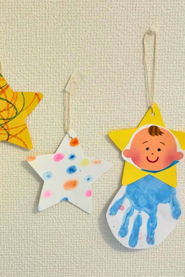 ７月製作 手形で簡単七夕飾り 保育園・幼稚園・こども園- ほいくのおまもり