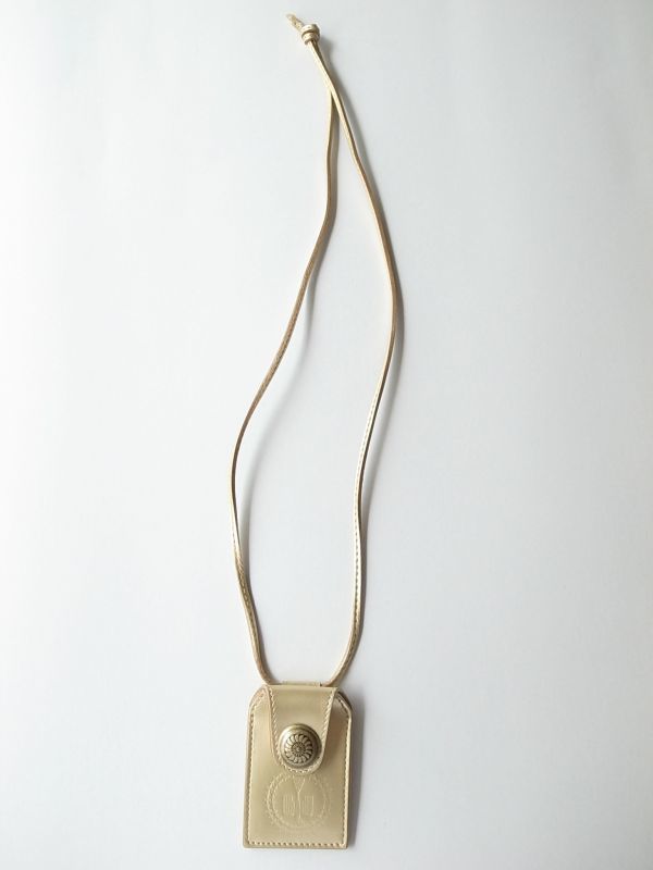 お守りネックレス＊ 茶系×天然石 マース袋 塩袋 お守り袋 お守りケース お守入れ 宝物入れ お守り袋＋首掛け 護符入 ネックレス・ペンダントコンロンカ 通販 17450216Creema クリーマ