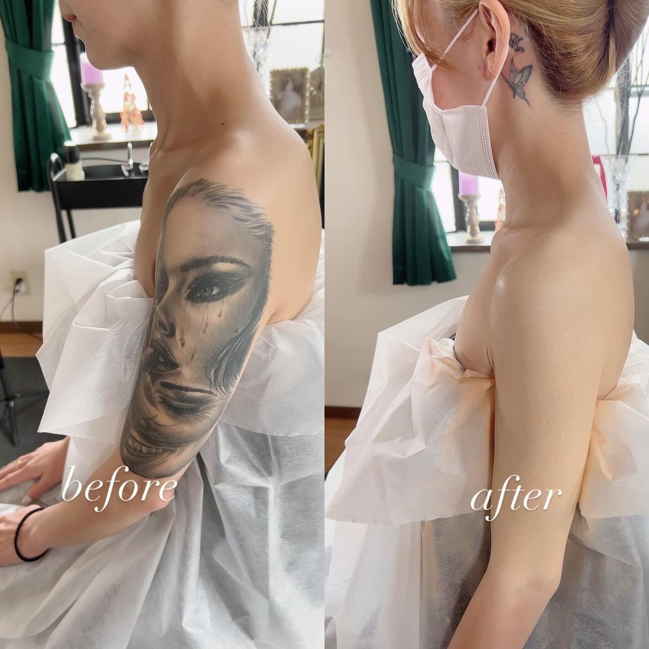 フリー写真画像: 音楽, タトゥー, サンダル, 肌, 衣料品, 花嫁, 結婚式, ドレス, 人, 愛