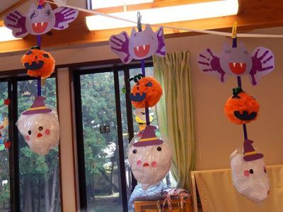 壁面 保育 装飾 壁面製作 製作キット 製作 秋 おばけ ハロウィン 保育園 幼稚園 施設 型紙 保育製作キット販売☺︎ 通販12481681Creema クリーマ