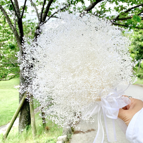 楽天市場 かすみ草 ブーケ ウェディングの通販