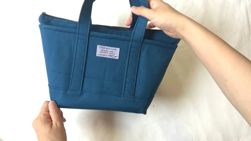 リュックタイプのファスナー付きレッスンバッグの作り方 マチつき型紙不要nunocoto fabric