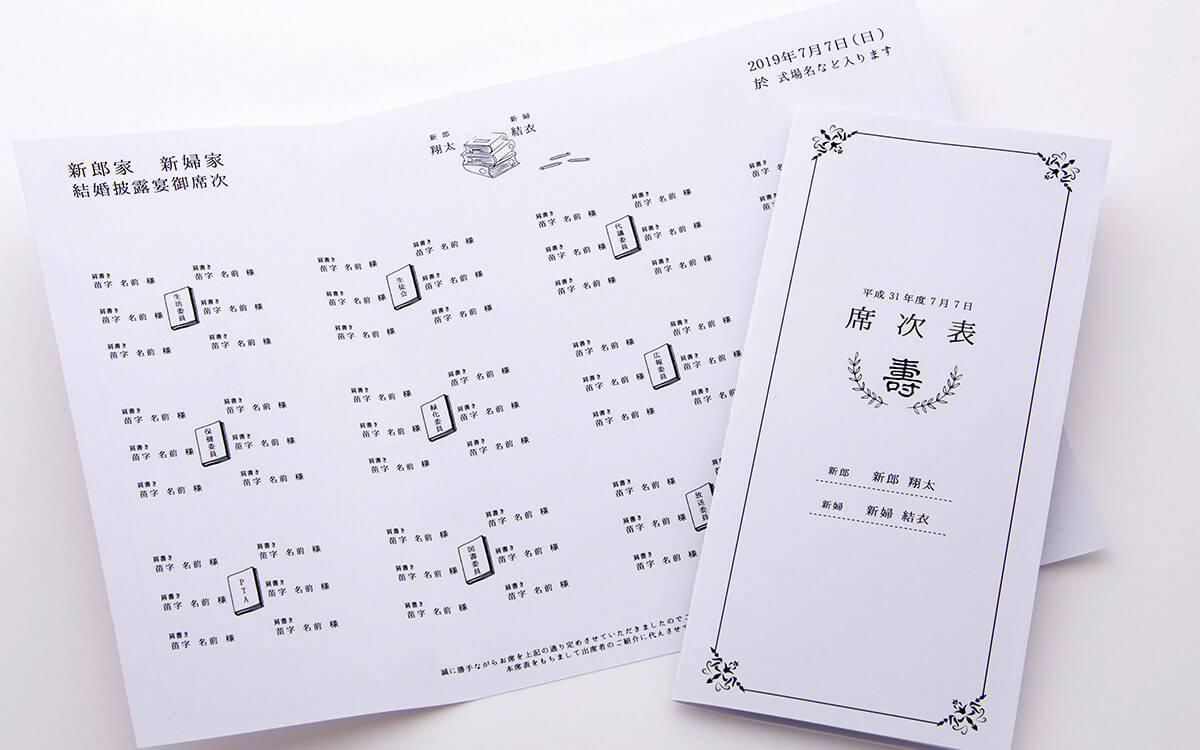 図で解説 結婚式席次表の並び順とゲストの敬称を考えよう！コラム結婚式ムービーchouchou シュシュ