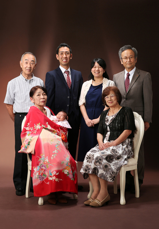 伊丹市から３ヶ月女の子のお宮参り撮影宝塚市の写真館スタジオオレンジ・モンテシート