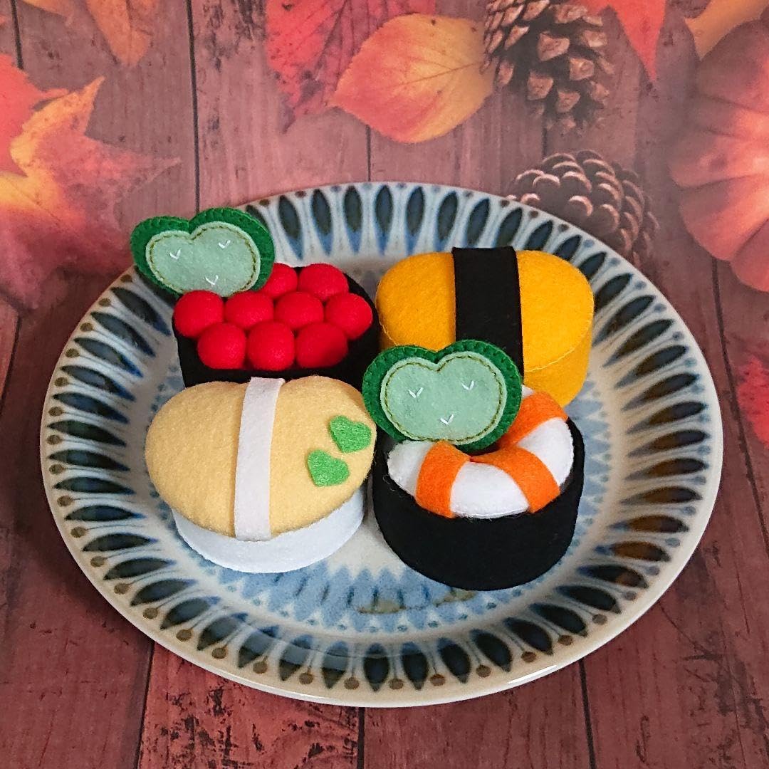 フェルトのお寿司屋さん おもちゃ・人形 Tweedia 通販 11749051Creema クリーマ