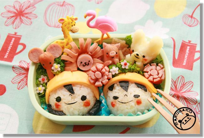 お弁当 子ども大喜び♡簡単なのに可愛い動物おにぎりの作り方！4yuuu