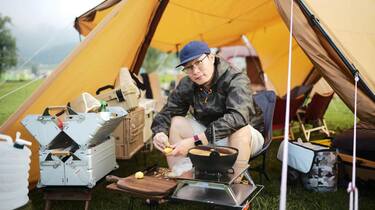 霧ヶ峰で初めてのお座敷ソロキャンプ！霧ヶ峰キャンプ場 長野県後編 ＃064 - 格安^^キャンプへＧＯ～