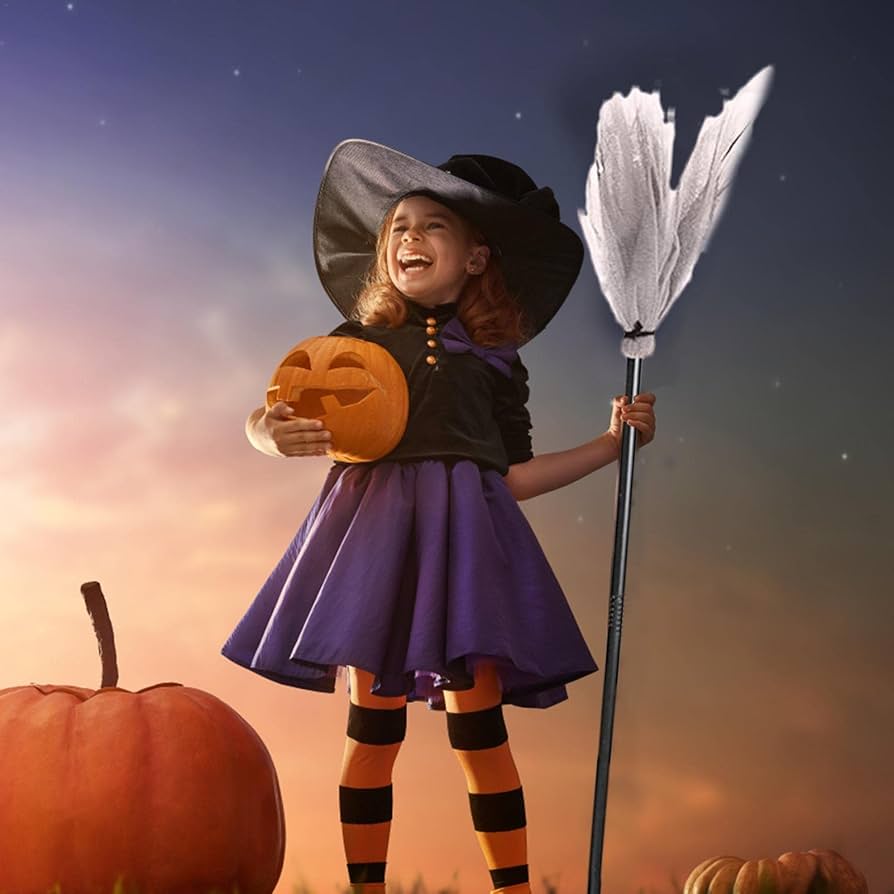 ハロウィン 子供 魔法使い 魔女 コスチューム パーティー ほうき 箒 子供 ホウキ 仮装茜ショップ