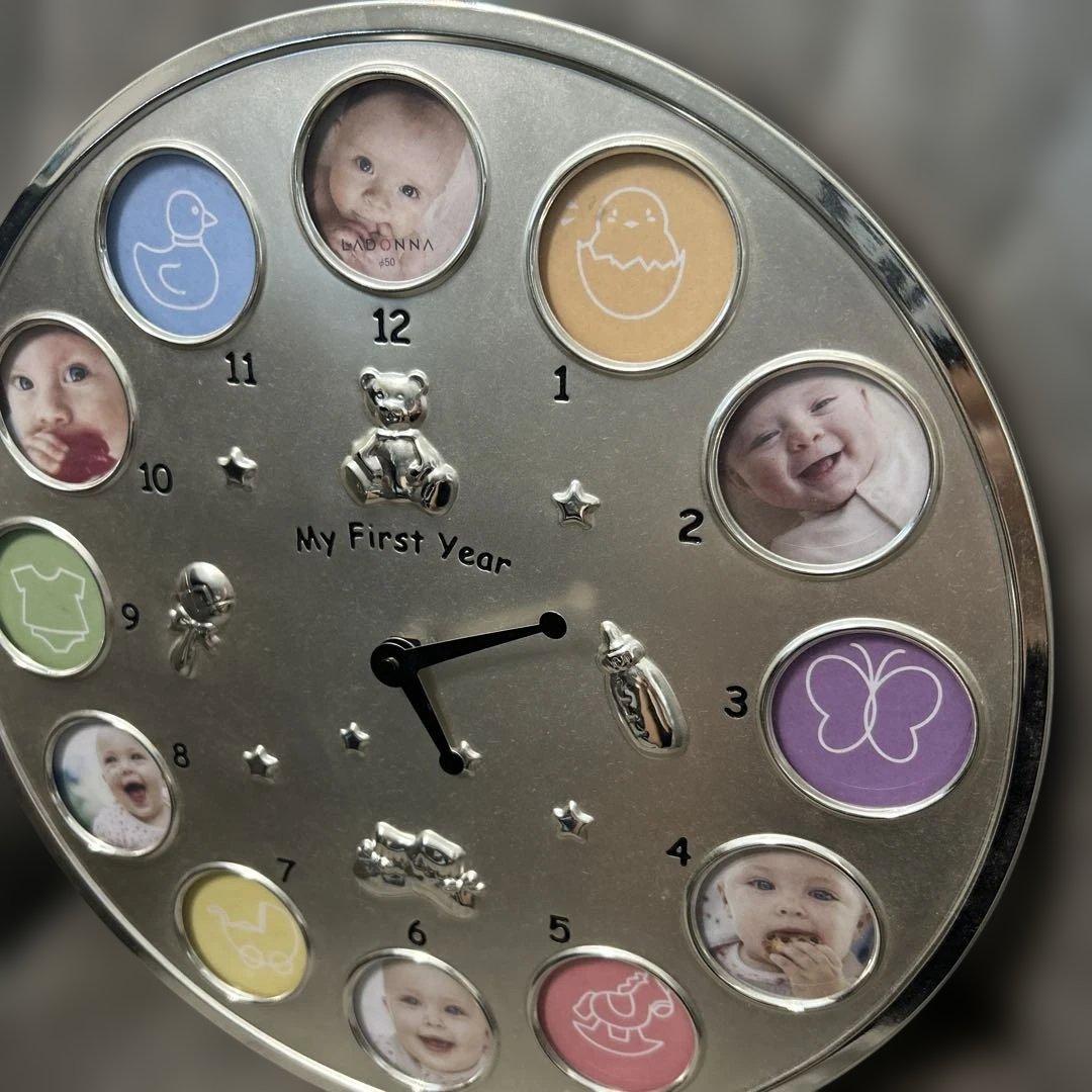 フォトフレーム TIARA ベビー 12カ月ベビーフレーム ベビーフォトフレーム 写真立て 写真たて 写真 フォト 赤ちゃん マンスリー 卓上ガラス 月齢フォト 成長 記念 月齢 インテリア おしゃれ かわいい 12ヶ月:リビングート JRE MALL店通販JRE MALLショッピング