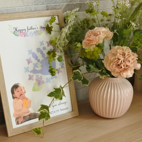 6 14締切‼︎ 失敗なし！ 父の日手形アート フラワー雑貨・その他 アンフルリスト 通販 7297386Creema クリーマ