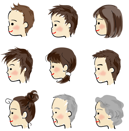 子供 女の子 横顔のイラスト素材 - PIXTA